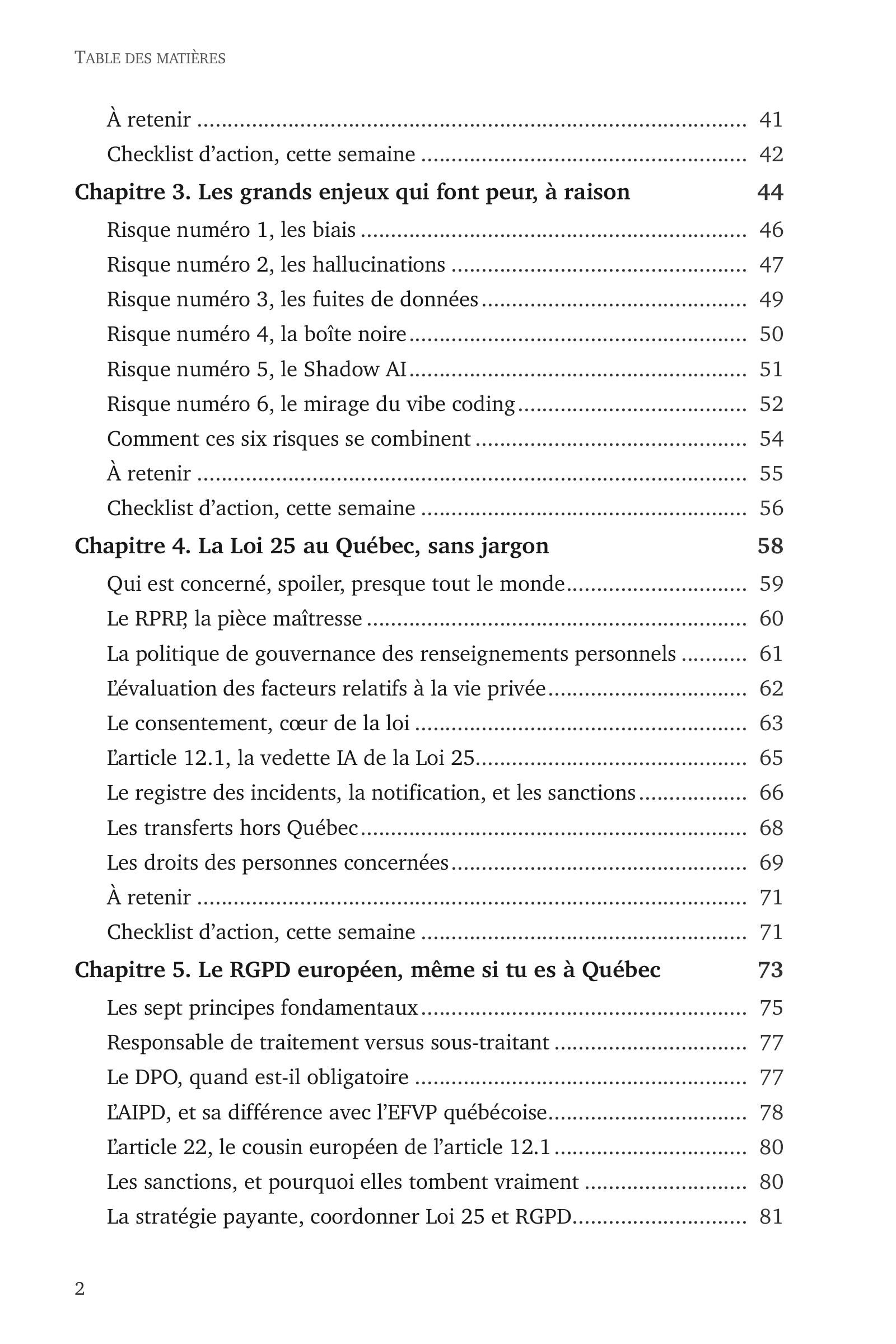Page 2 de l'extrait de L'IA sans se faire poursuivre