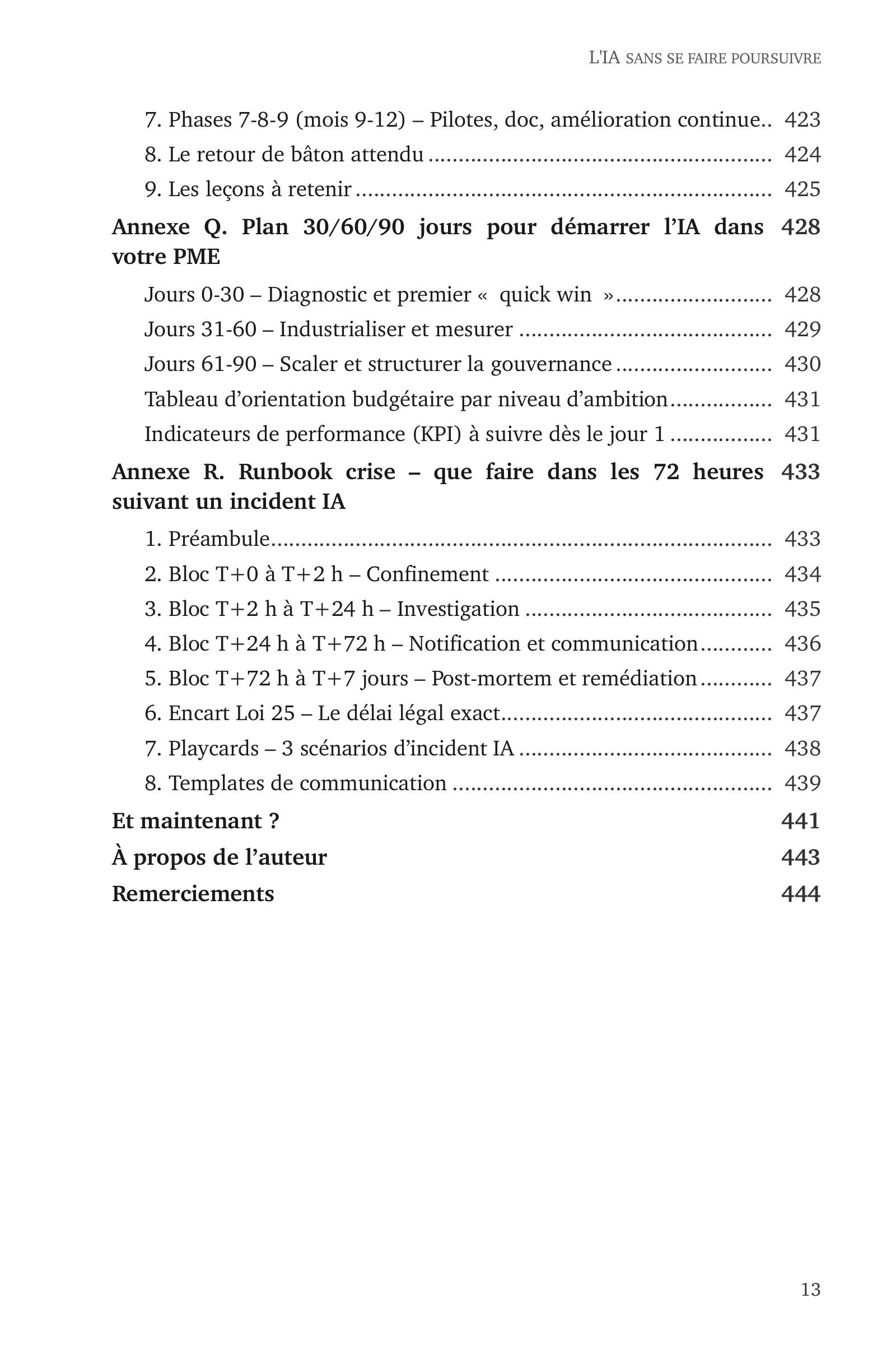 Page 13 de l'extrait de L'IA sans se faire poursuivre