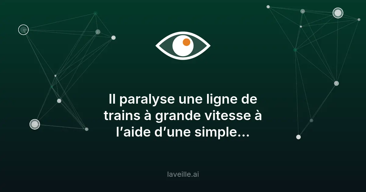 Piratage d'une ligne de trains à grande vitesse avec une radio