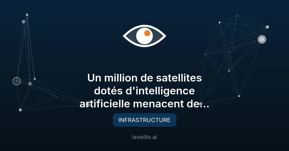 1 million de satellites IA : risque énergétique majeur