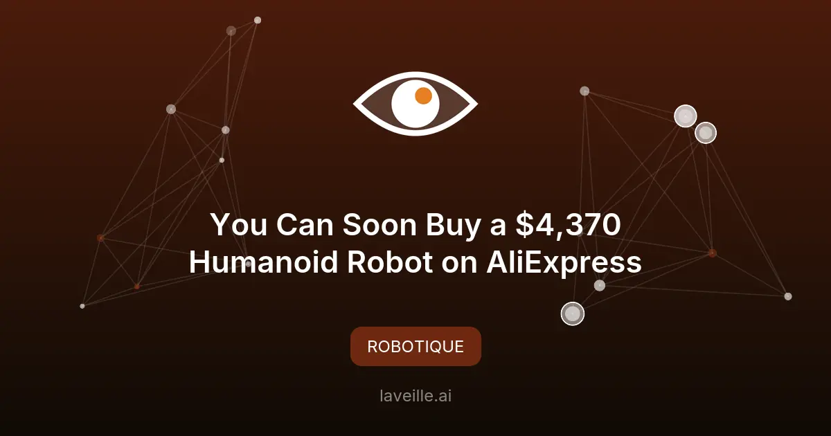 Unitree R1 : un robot humanoïde à 4 370 $ sur AliExpress