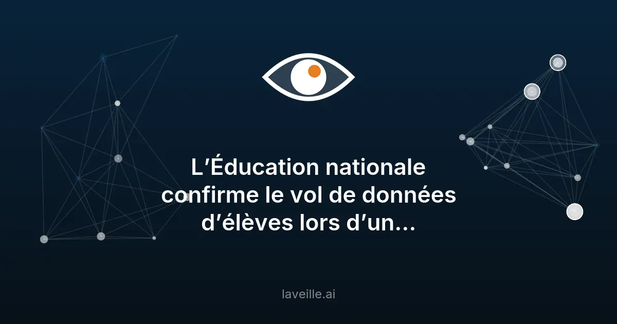 Piratage de données d'élèves : l'Éducation nationale visée