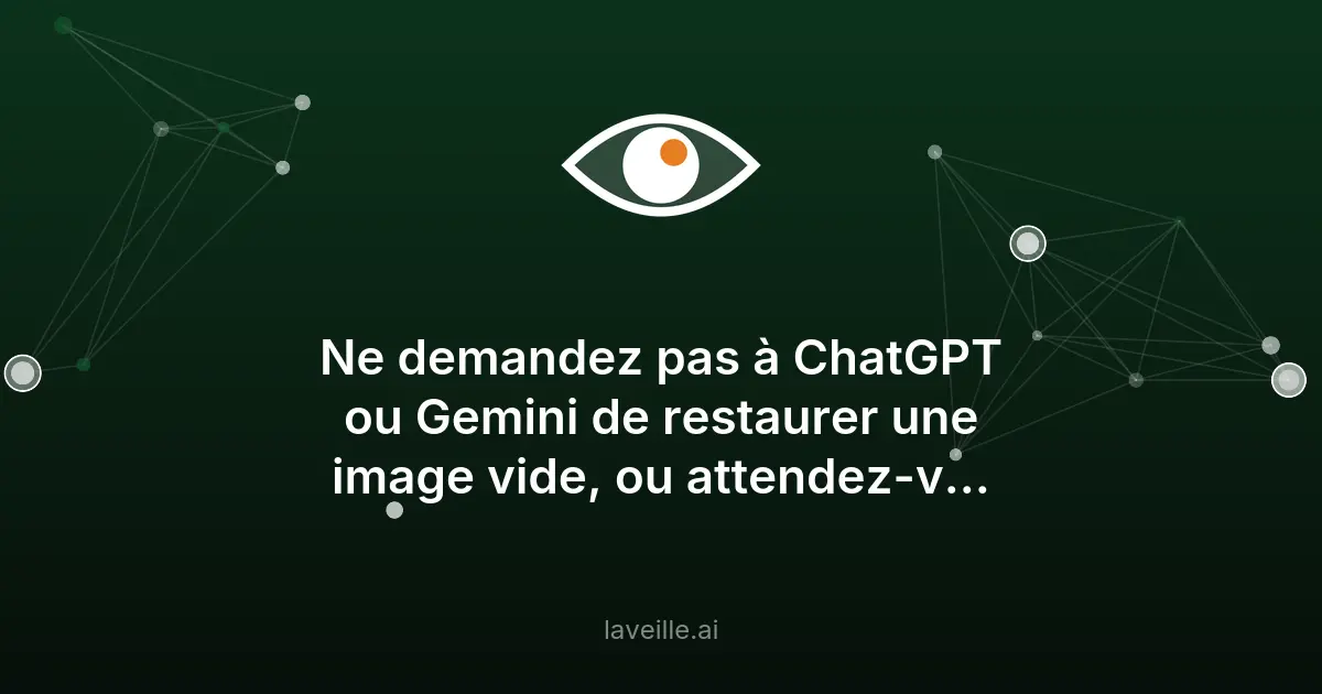 ChatGPT et Gemini génèrent des images étranges sans fichier