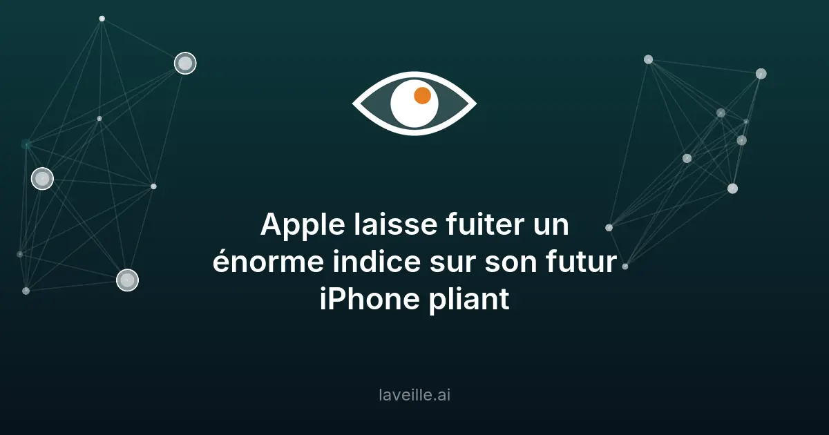 Apple prépare un iPhone pliant : les indices révélés