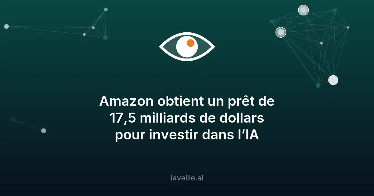 Amazon investit 31,5 milliards dans l'IA