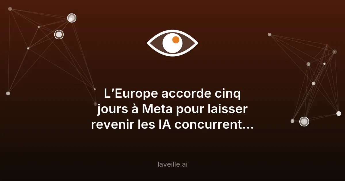 Meta face aux mesures antitrust de Bruxelles sur WhatsApp