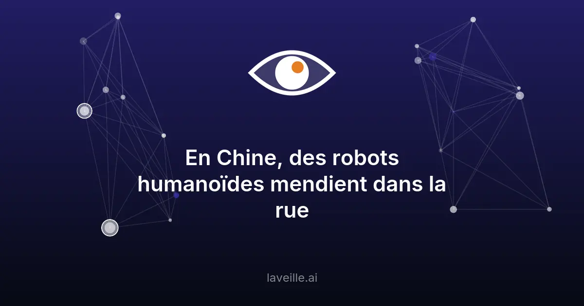 Un robot humanoïde mendie dans les rues de Chine