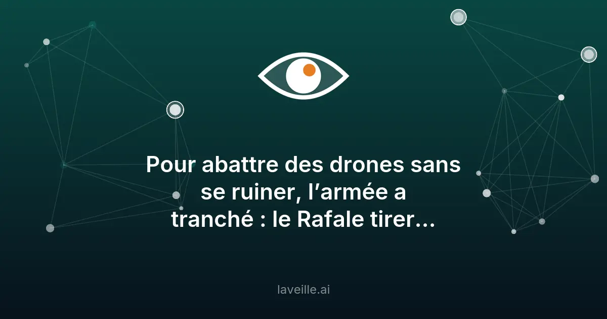 Rafale équipés de roquettes Thales contre les drones