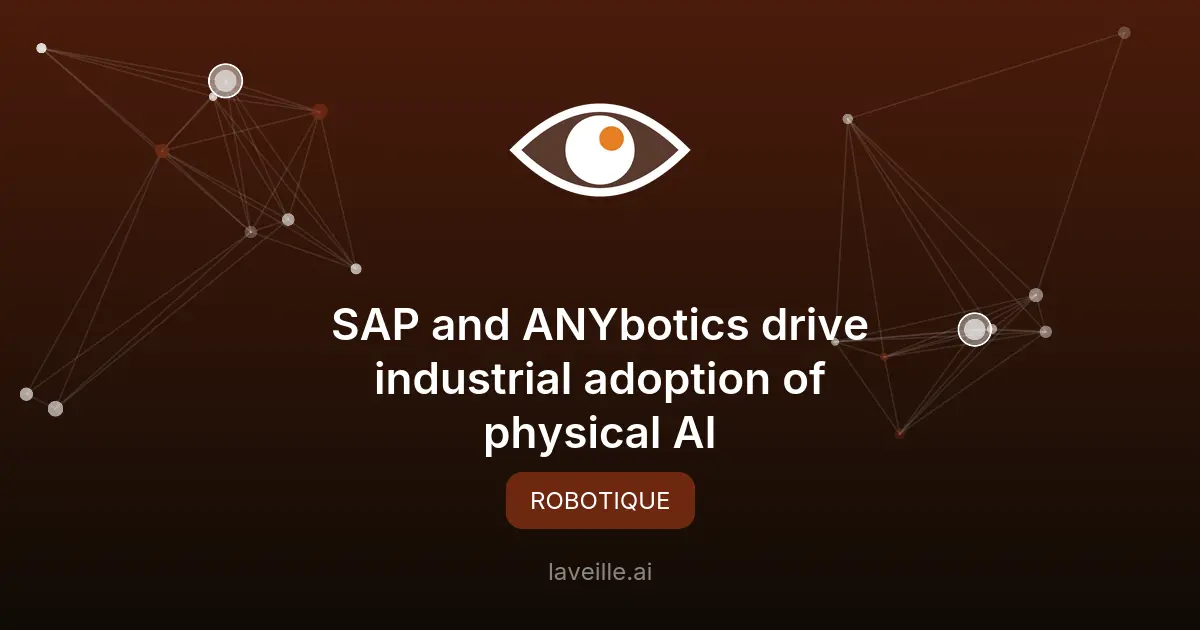 SAP et ANYbotics révolutionnent l'inspection industrielle avec l'IA