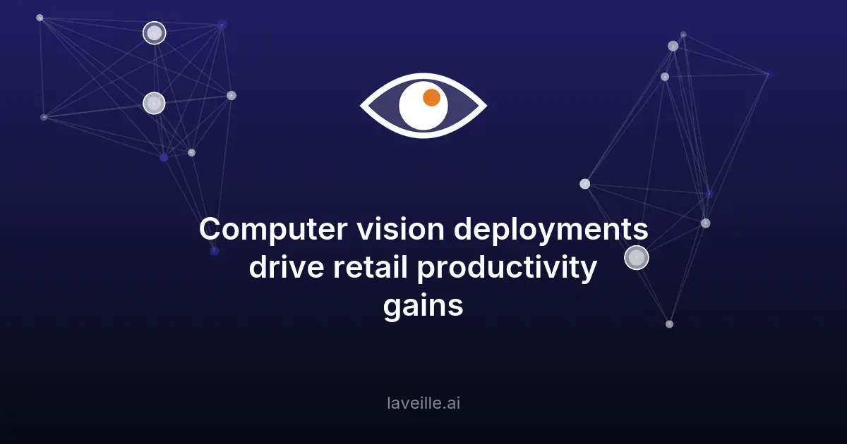 Vision par ordinateur : gains productivité retail