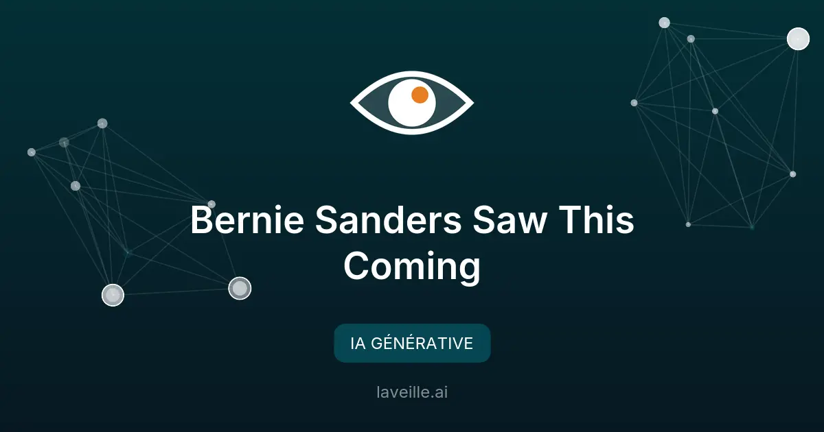 Bernie Sanders veut réguler l'IA et taxer les géants tech