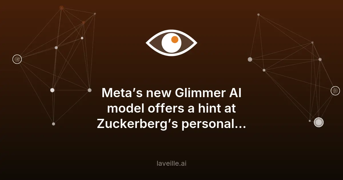 Meta lance Glimmer, un modèle d'IA open-source local