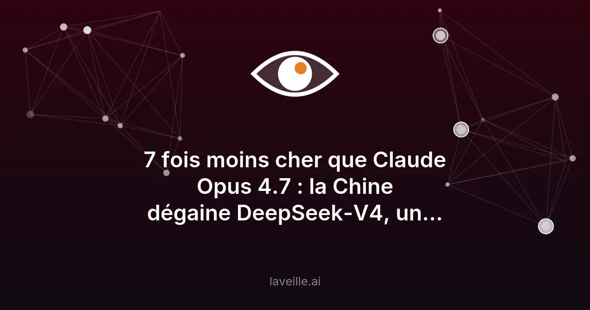 DeepSeek-V4 : l'IA open source chinoise défie les géants américains