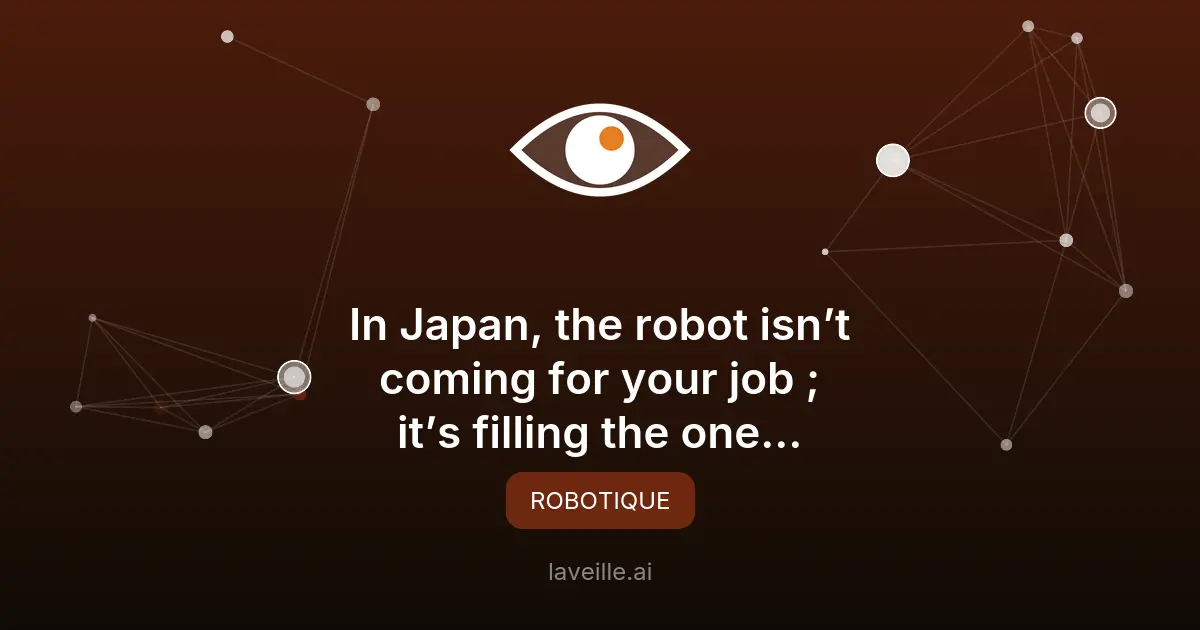 Japon : l'IA physique pour pallier les pénuries de main-d'œuvre