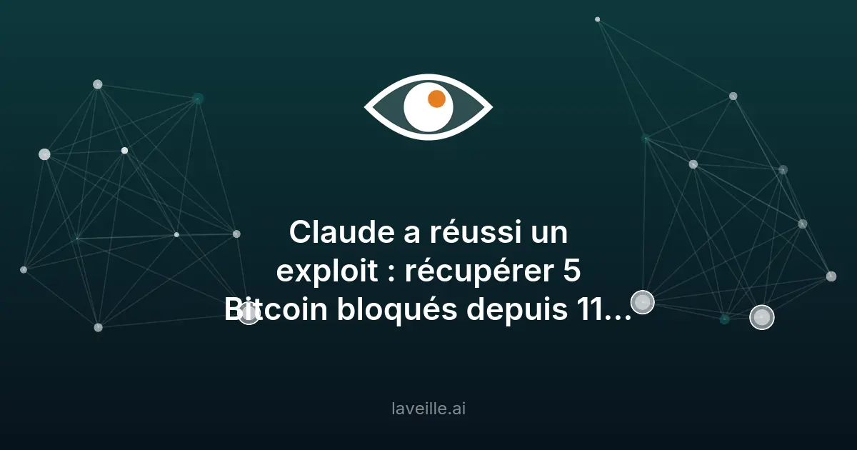 Récupération de Bitcoin grâce à l'IA Claude